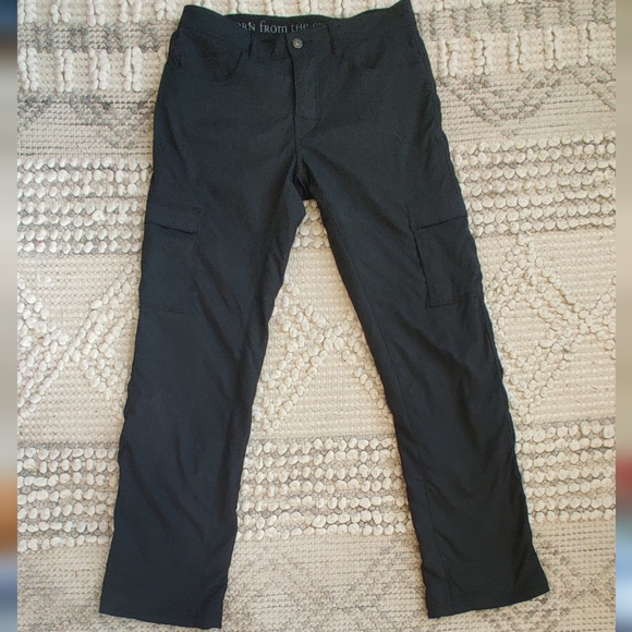 PrAna Men's Lined Zion Pants In Black Size 31 - Picture 1 of 6